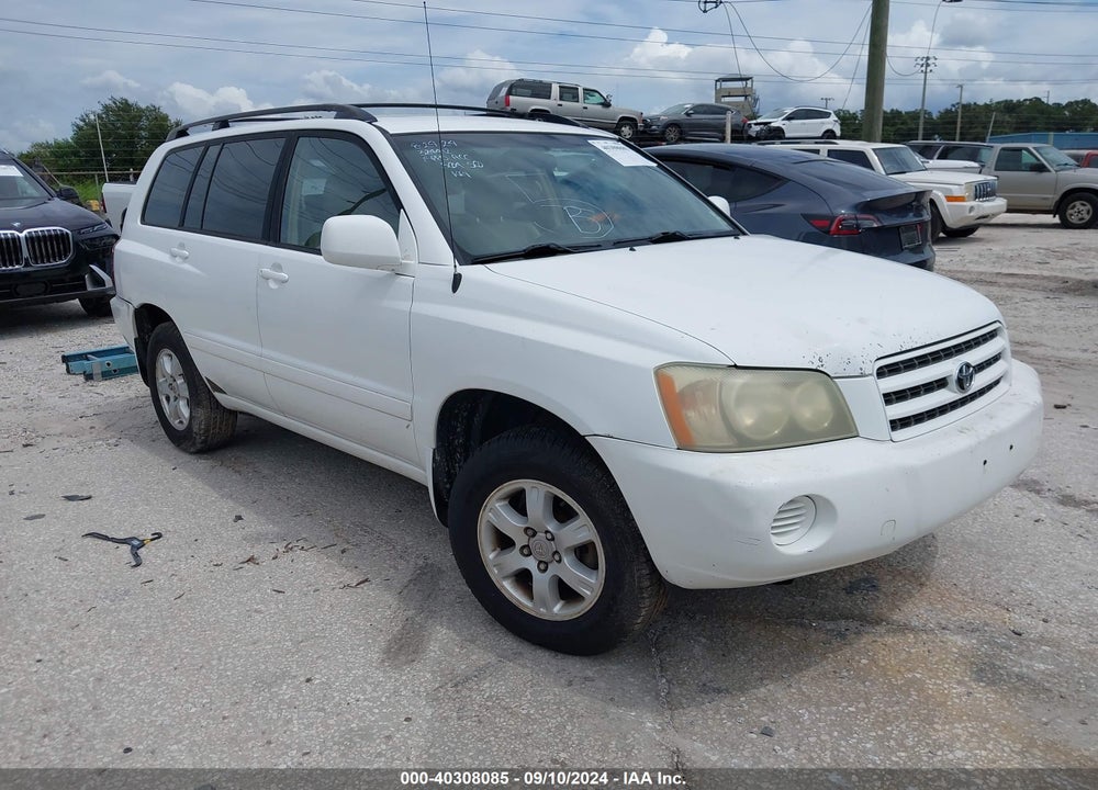 2003 TOYOTA HIGHLANDER V6 VIN: JTEHF21A830125168