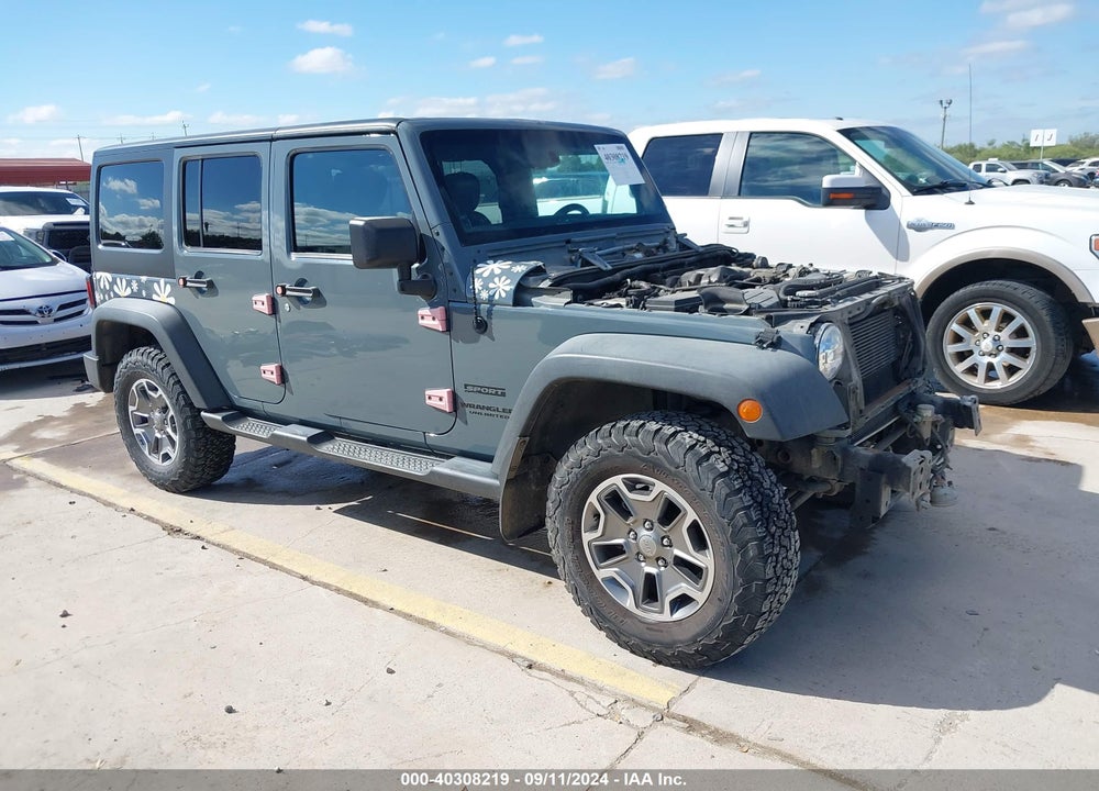 2014 JEEP WRANGLER UNLIMITED SPORT VIN: 1C4BJWDG8EL217074