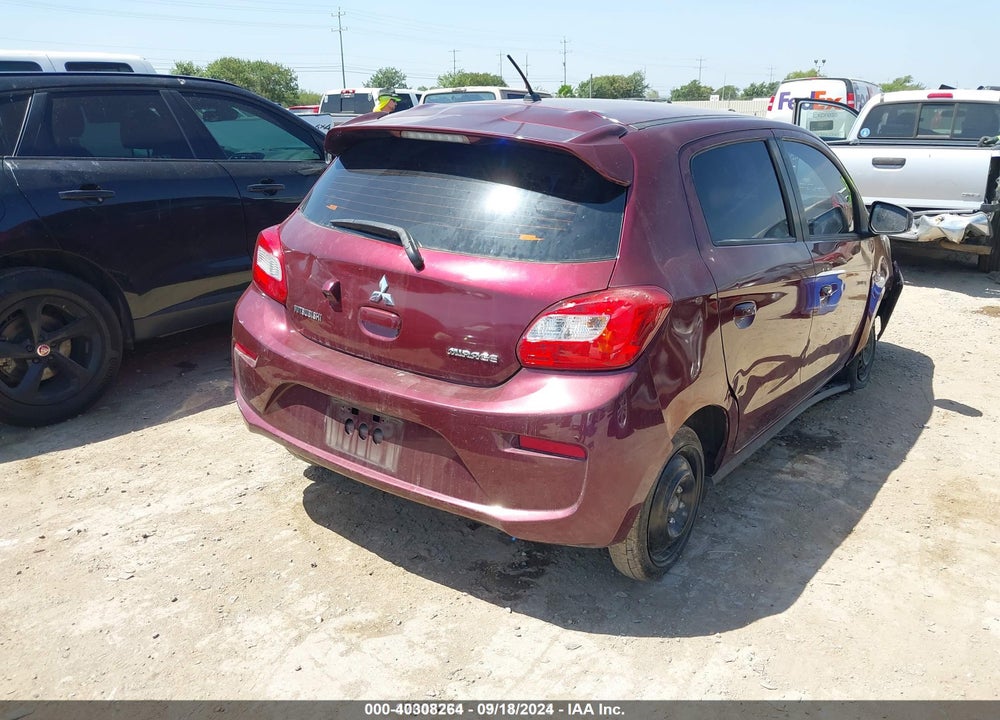 2019 MITSUBISHI MIRAGE RF VIN: ML32A3HJ4KH016567