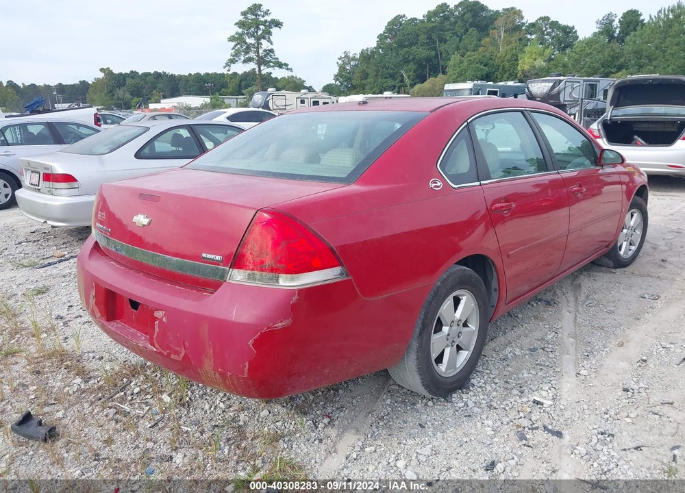 2008 CHEVROLET IMPALA LT VIN: 2G1WT58K981214790