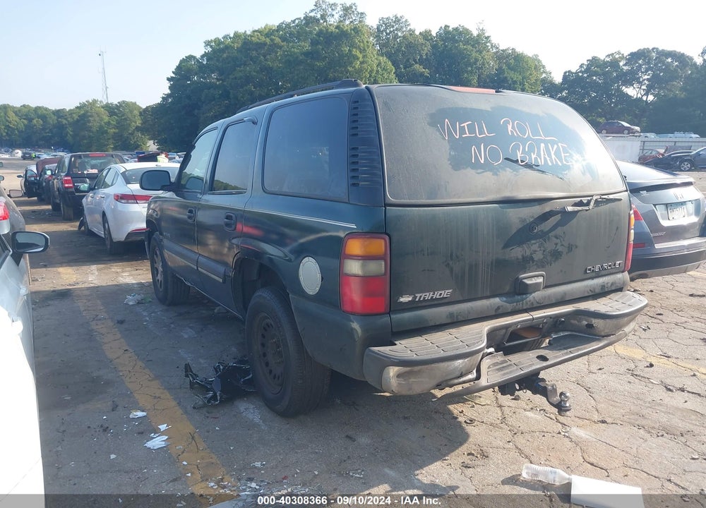 2003 CHEVROLET TAHOE LS VIN: 1GNEK13T73J105197
