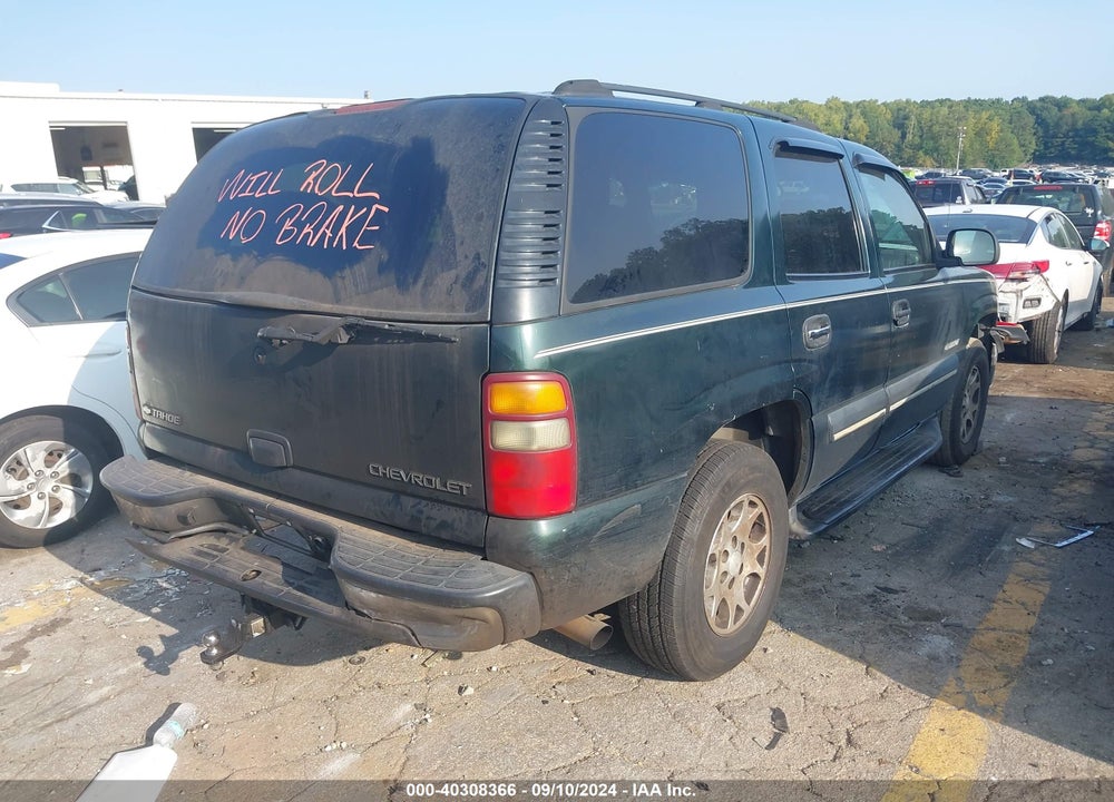2003 CHEVROLET TAHOE LS VIN: 1GNEK13T73J105197