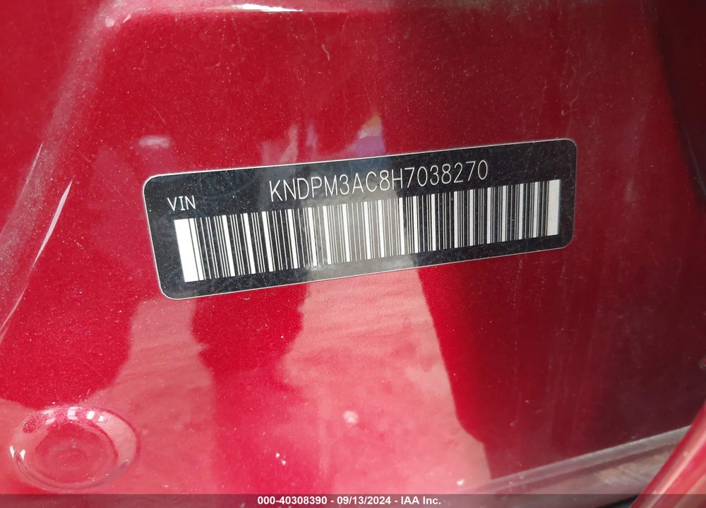 2017 KIA SPORTAGE LX VIN: KNDPM3AC8H7038270