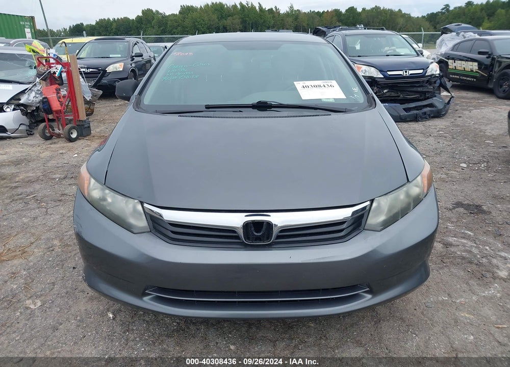 2012 HONDA CIVIC LX VIN: 2HGFB2F58CH312068
