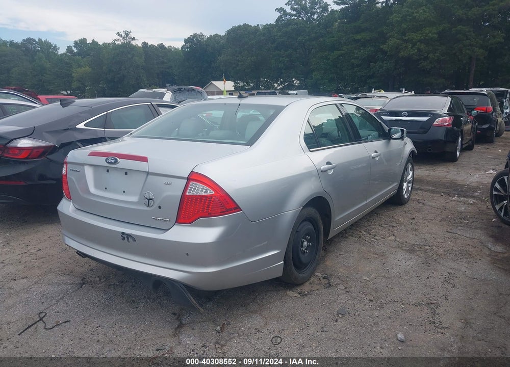 2012 FORD FUSION SE VIN: 3FAHP0HG0CR264491