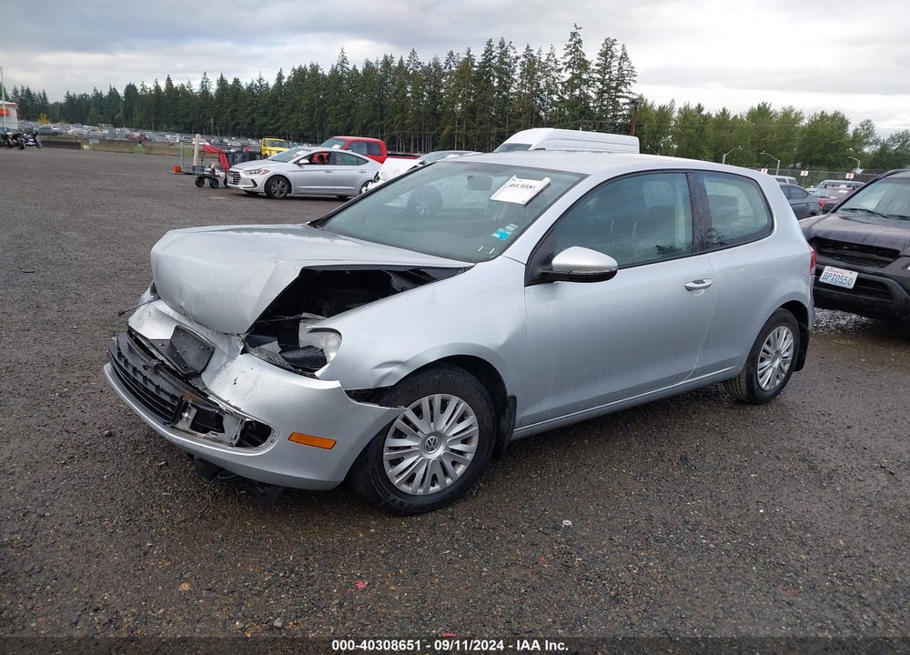 2013 VOLKSWAGEN GOLF 2.5L 2-DOOR VIN: WVWAB7AJ4DW040132
