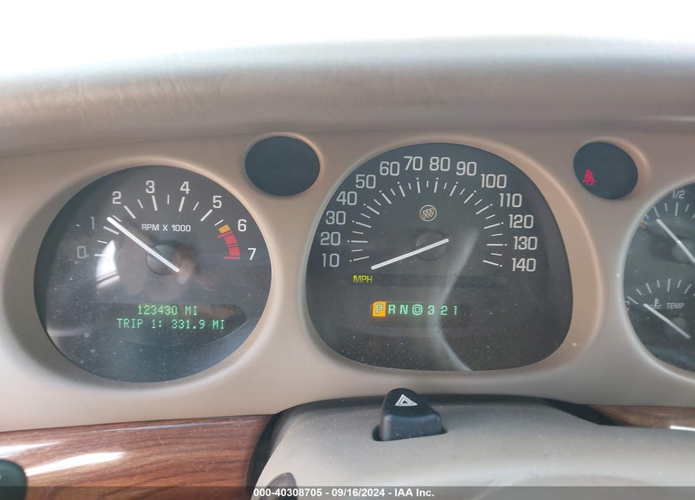 2000 BUICK LESABRE CUSTOM VIN: 1G4HP54K7YU148167