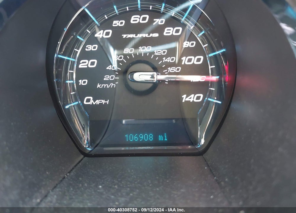 2012 FORD TAURUS SEL VIN: 1FAHP2EW6CG125125
