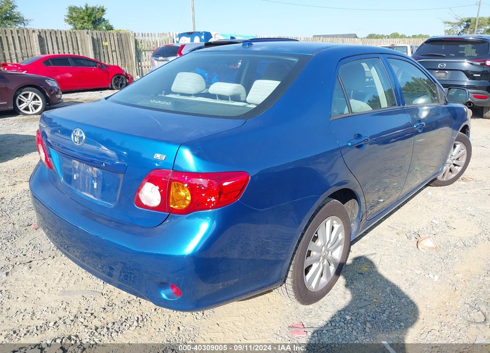 2009 TOYOTA COROLLA LE VIN: 2T1BU40E89C160159