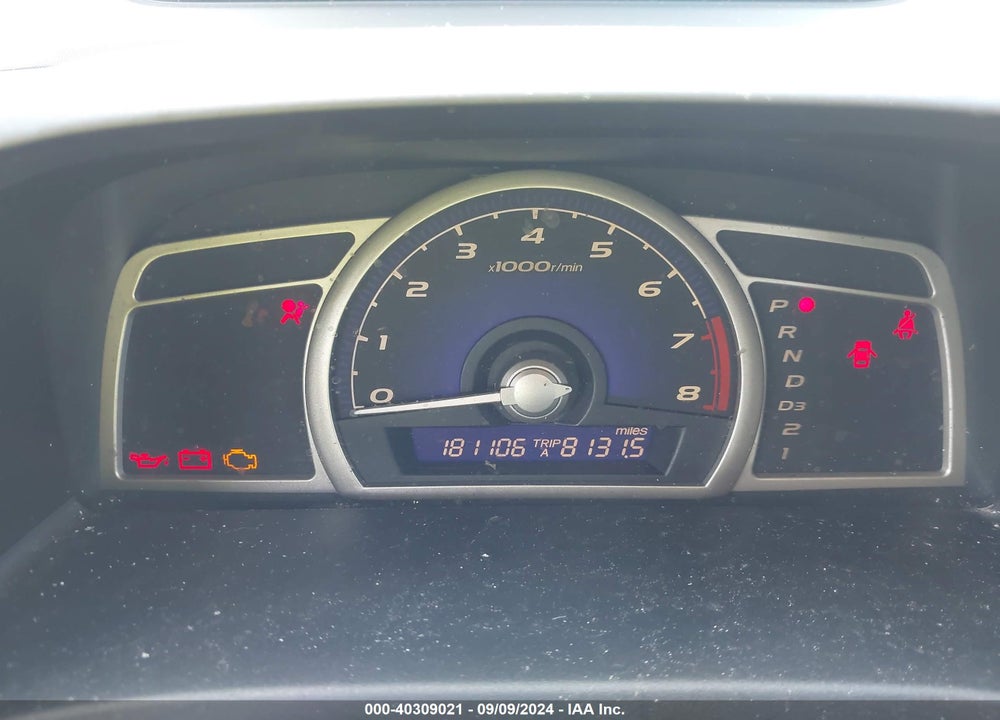 2009 HONDA CIVIC LX VIN: 19XFA16599E007257