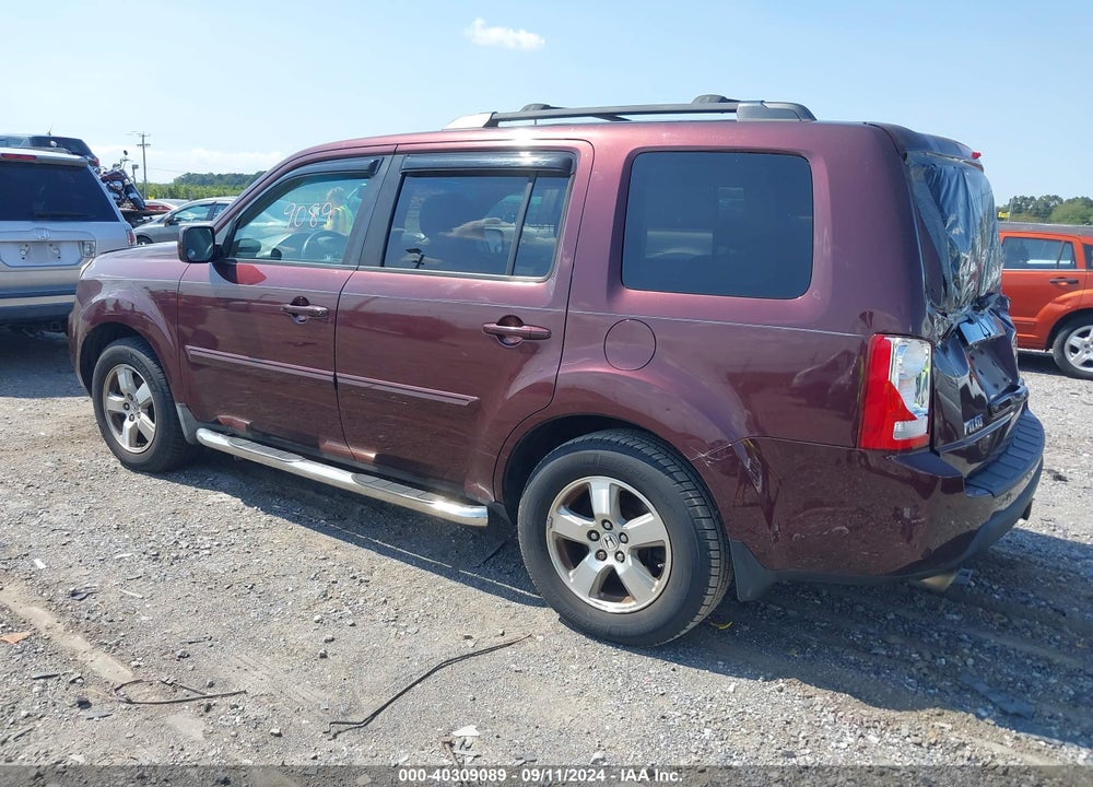 2009 HONDA PILOT EX-L VIN: 5FNYF485X9B005651