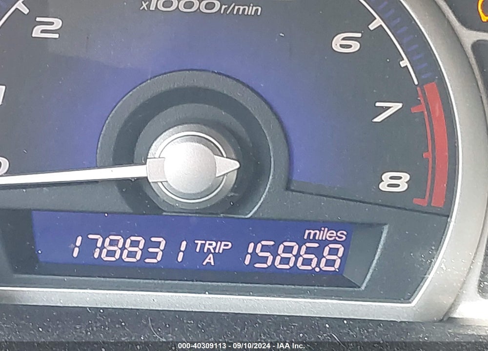 2009 HONDA CIVIC VIN: 19XFA16589E009968