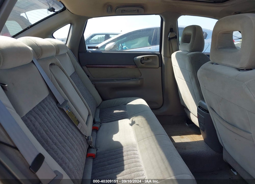 2001 CHEVROLET IMPALA LS VIN: 2G1WH55K019192093
