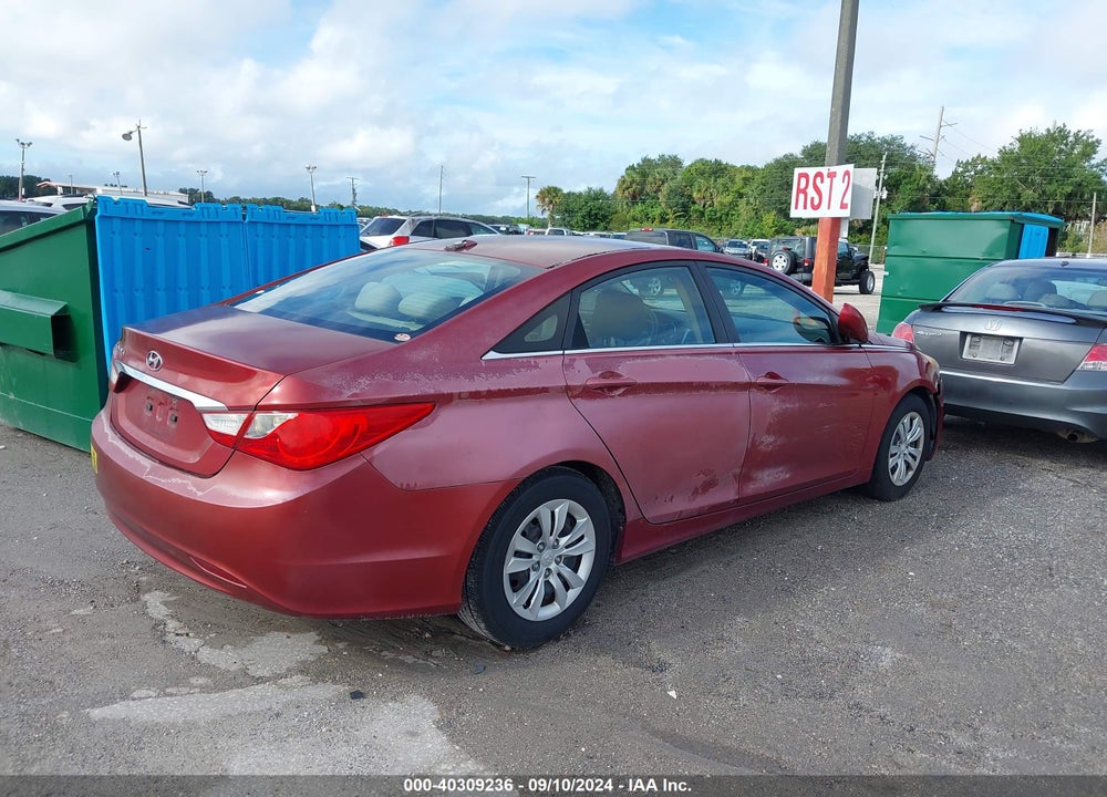 2013 HYUNDAI SONATA GLS VIN: 5NPEB4AC0DH570668