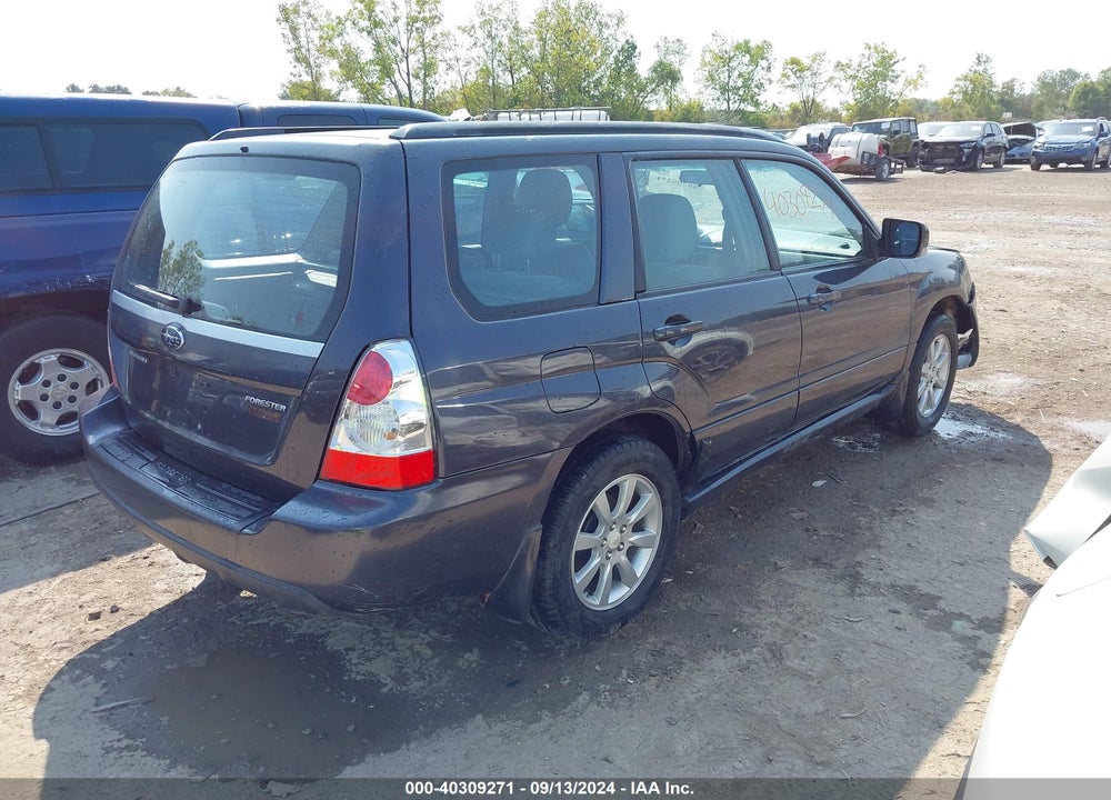 2008 SUBARU FORESTER 2.5X VIN: JF1SG65608H717277