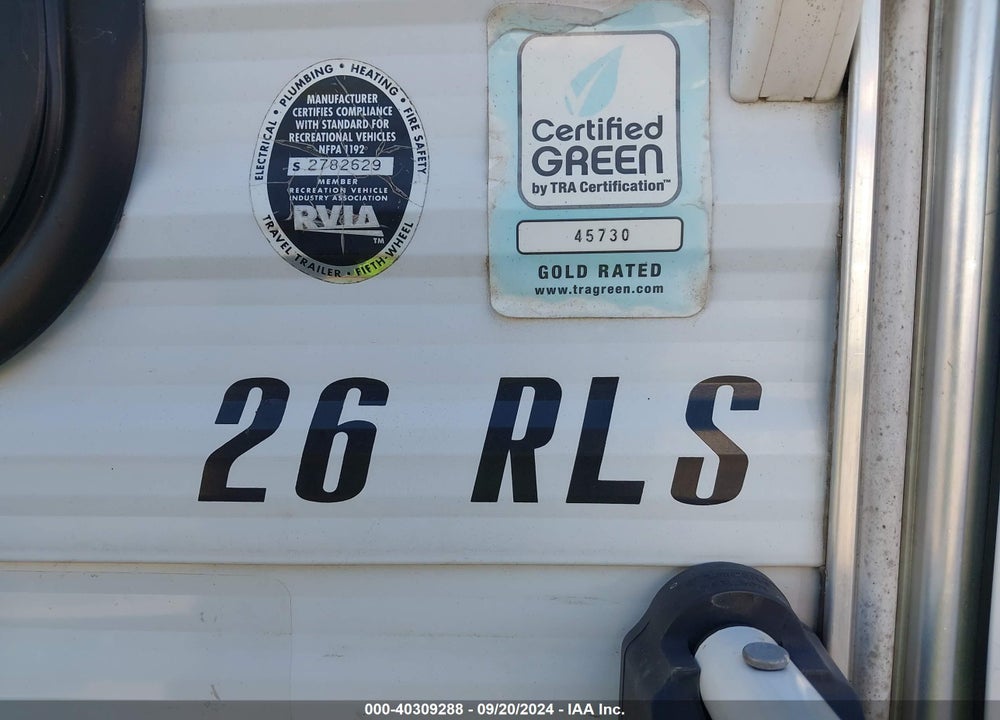2011 JAYCO OTHER VIN: 1UJBJ0BP8B18N0407