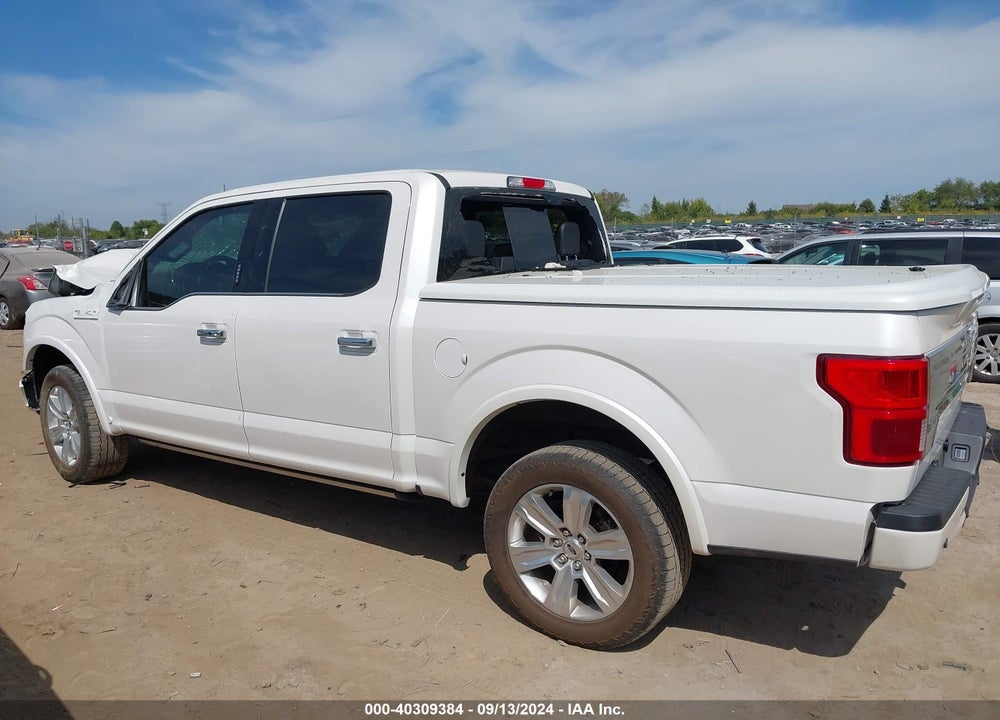 2019 FORD F-150 PLATINUM VIN: 1FTEW1E47KFD43278