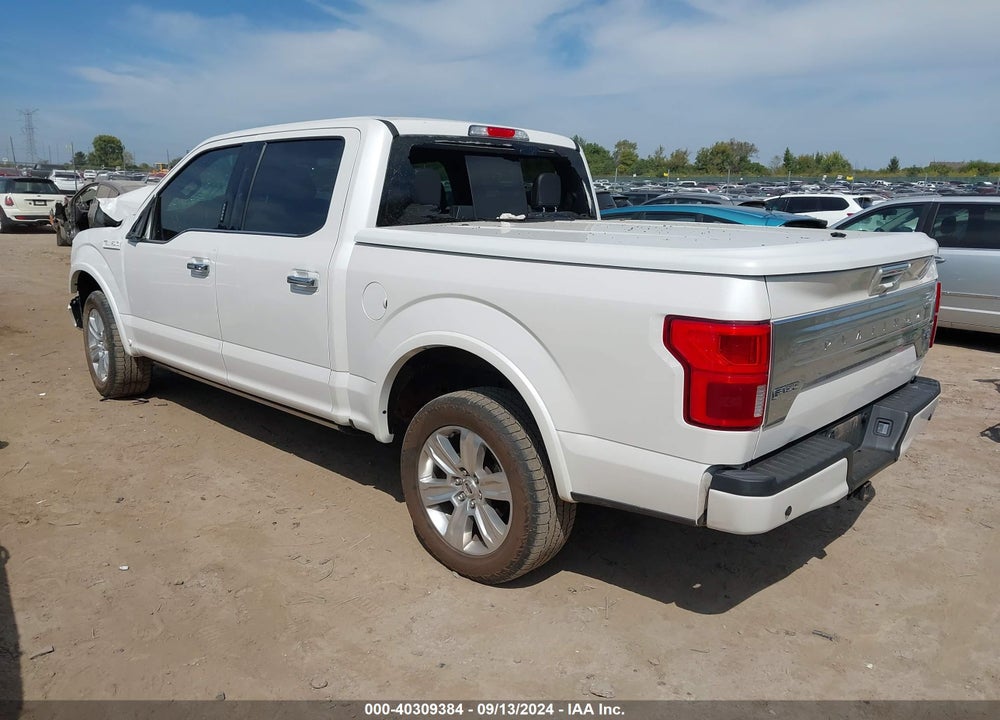 2019 FORD F-150 PLATINUM VIN: 1FTEW1E47KFD43278