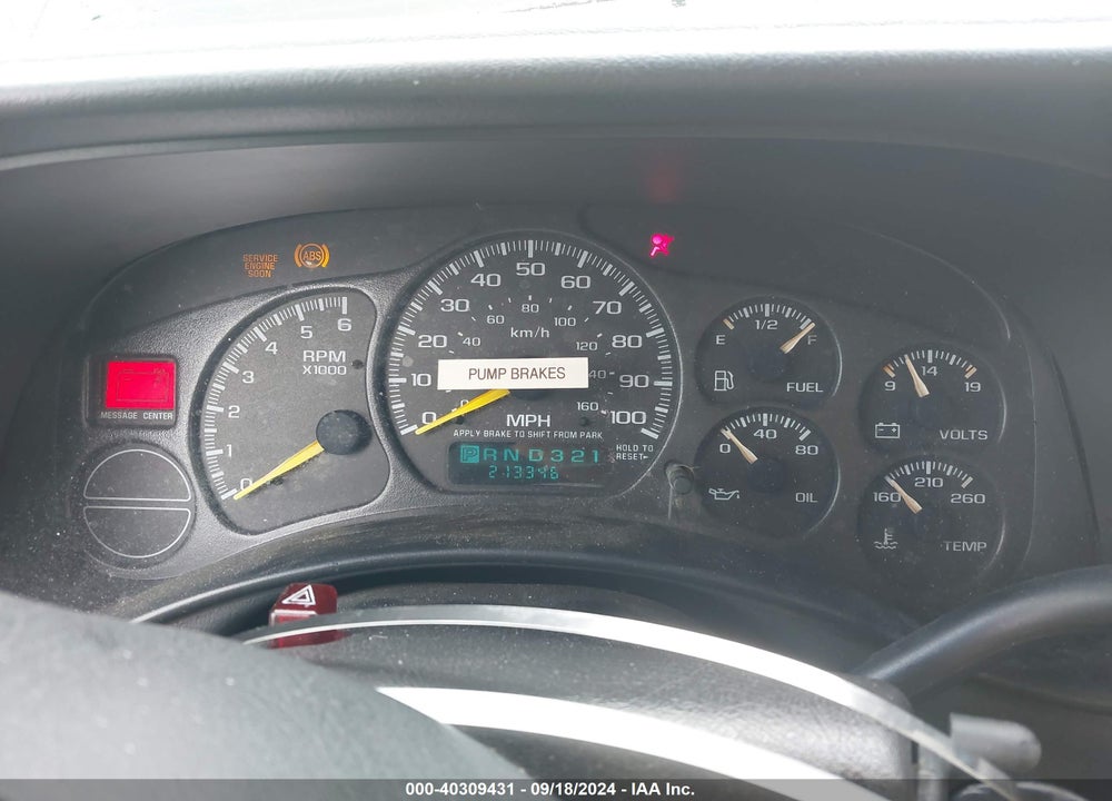 2000 CHEVROLET TAHOE ALL NEW LT VIN: 1GNEK13T4YJ194377