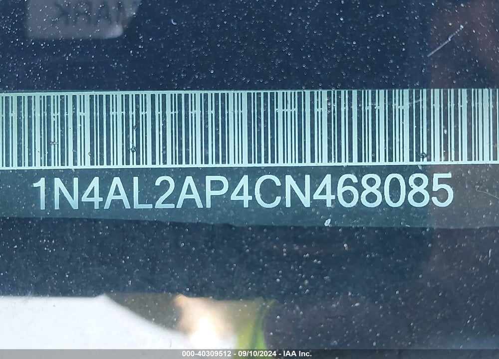 2012 NISSAN ALTIMA 2.5 S VIN: 1N4AL2AP4CN468085