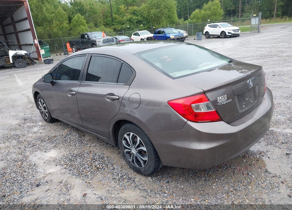 2012 HONDA CIVIC LX VIN: 19XFB2F54CE065223