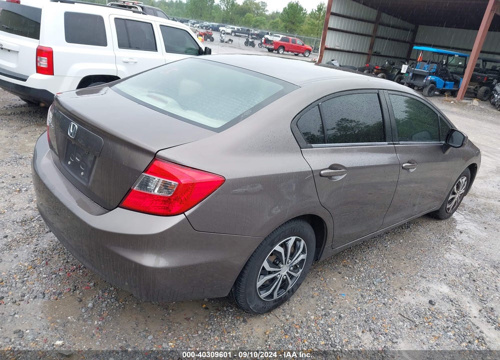 2012 HONDA CIVIC LX VIN: 19XFB2F54CE065223