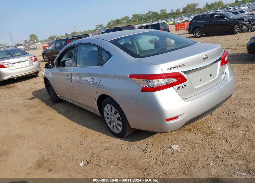 2014 NISSAN SENTRA S VIN: 3N1AB7AP5EY237697