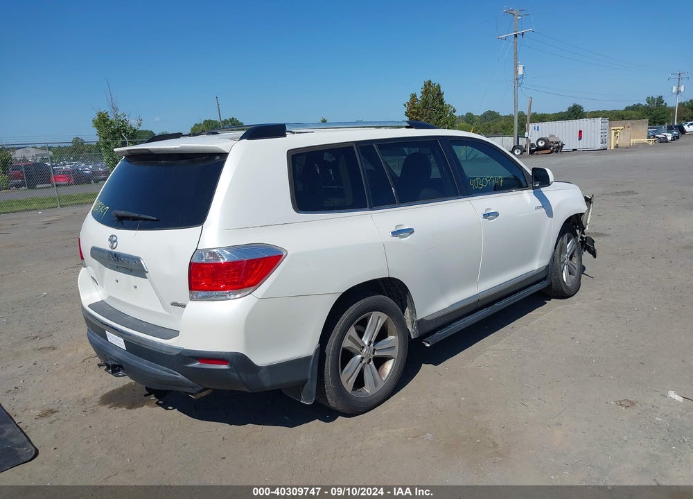 2013 TOYOTA HIGHLANDER LIMITED V6 VIN: 5TDDK3EH0DS217336