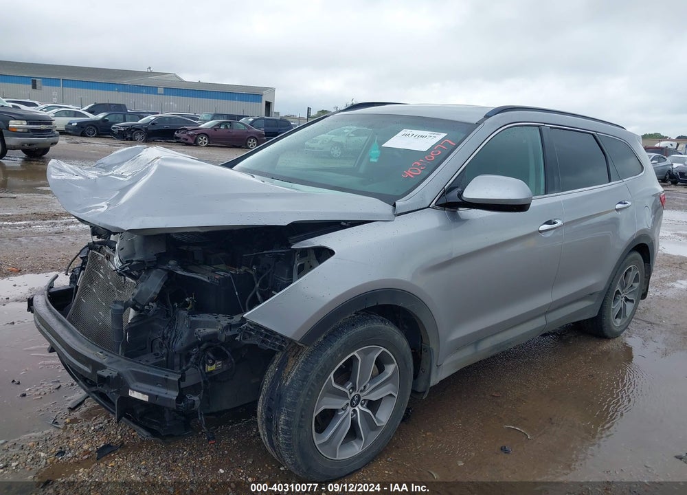 2014 HYUNDAI SANTA FE GLS VIN: KM8SM4HFXEU035072