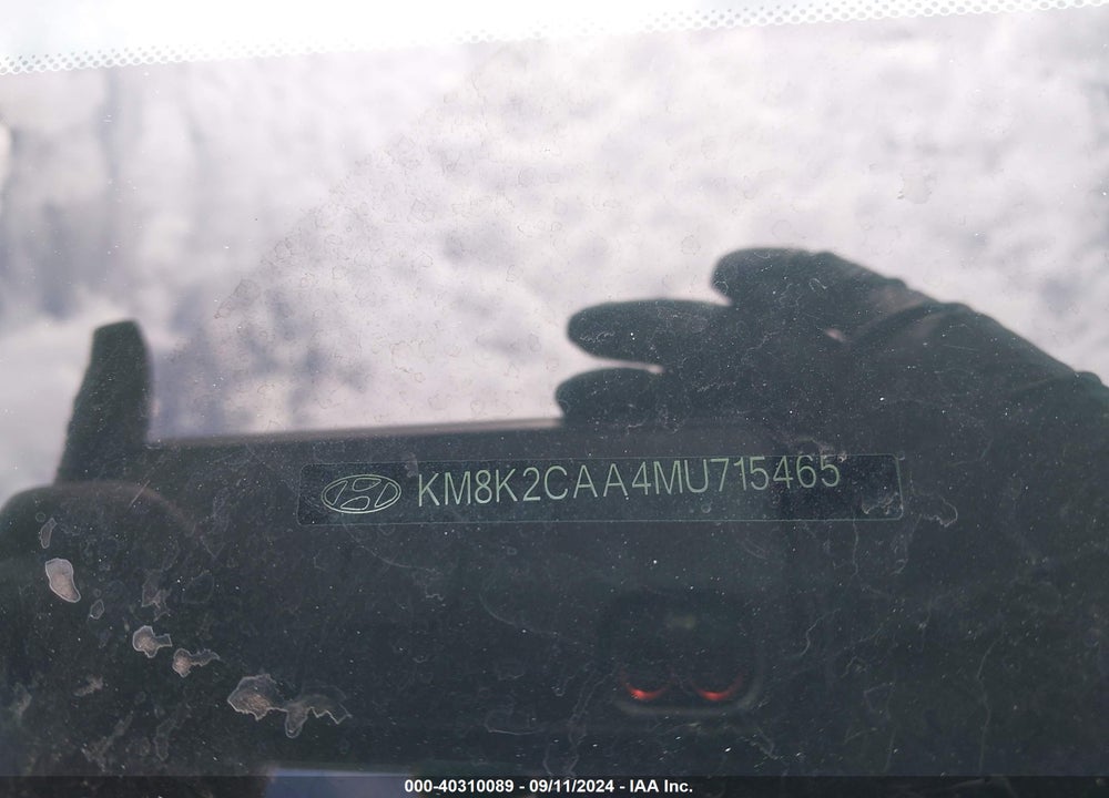 2021 HYUNDAI KONA SEL VIN: KM8K2CAA4MU715465