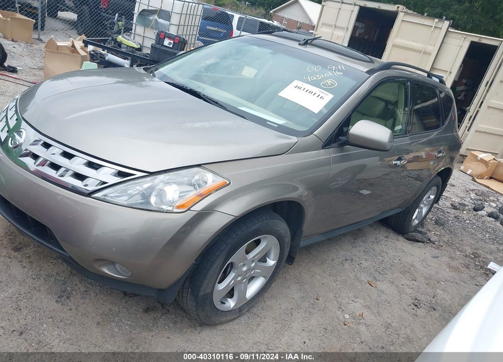 2004 NISSAN MURANO SL VIN: JN8AZ08T24W209403