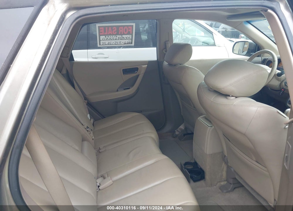2004 NISSAN MURANO SL VIN: JN8AZ08T24W209403