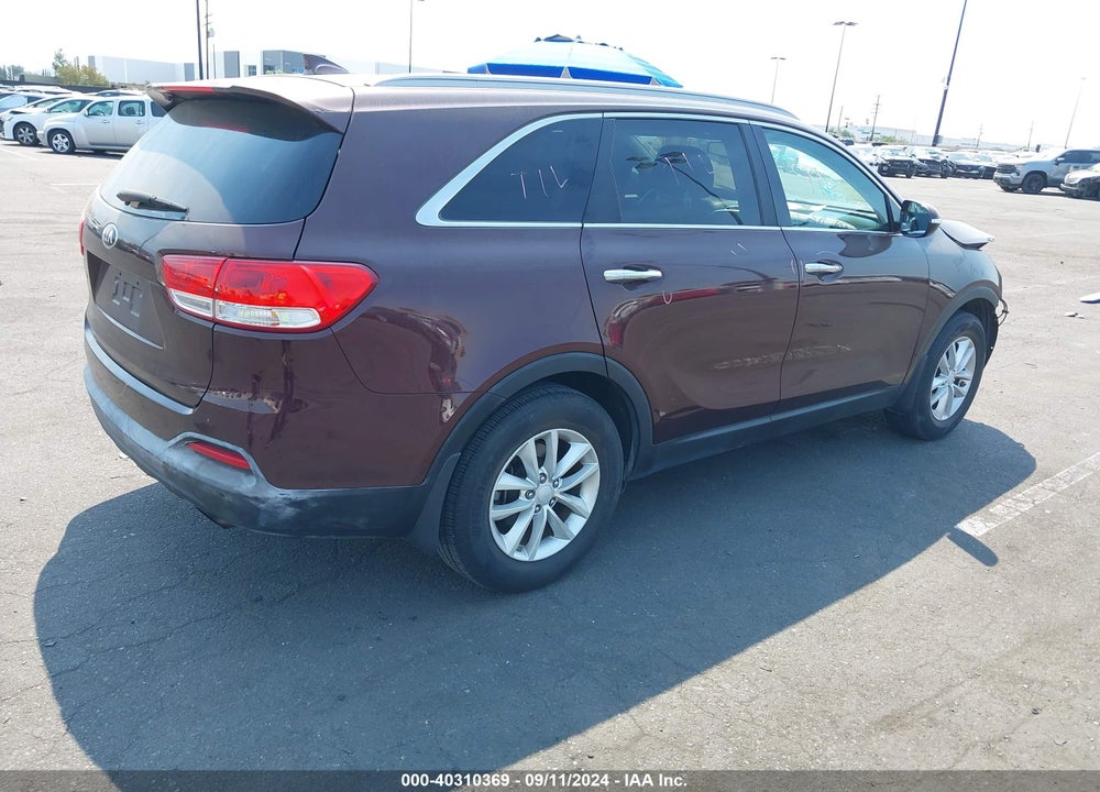 2017 KIA SORENTO 2.4L LX VIN: 5XYPG4A34HG191938