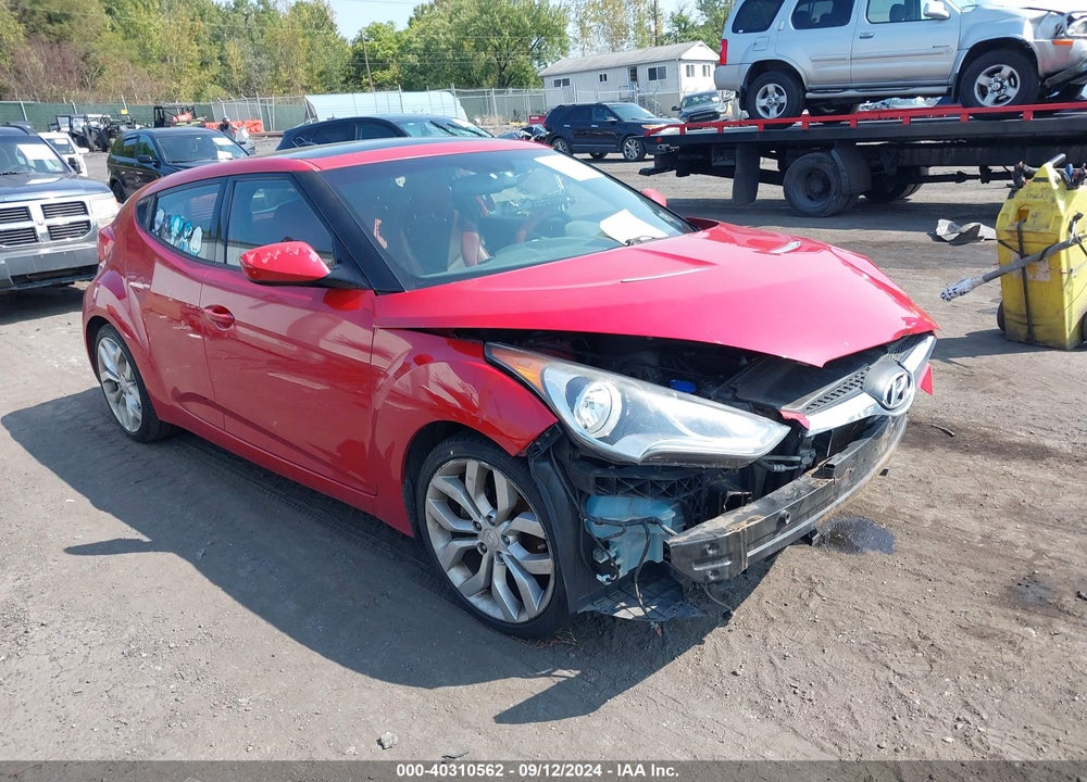 2012 HYUNDAI VELOSTER BASE W/RED/BLACK VIN: KMHTC6AD7CU051562