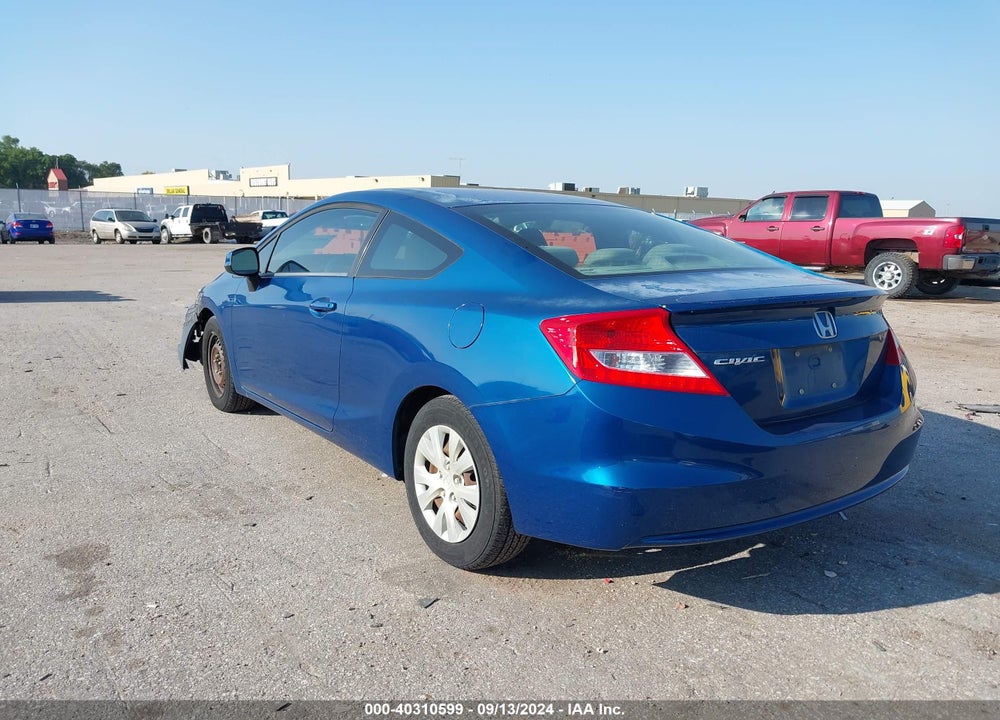 2012 HONDA CIVIC LX VIN: 2HGFG3B5XCH516626