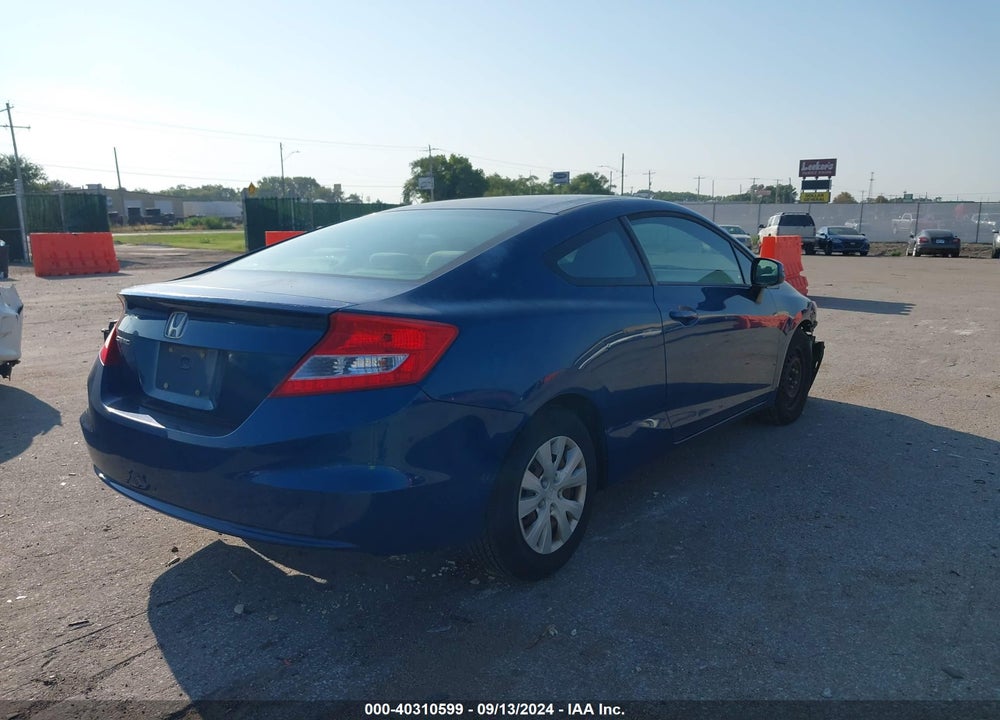 2012 HONDA CIVIC LX VIN: 2HGFG3B5XCH516626