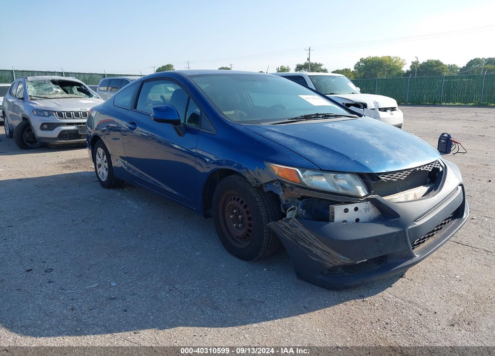 2012 HONDA CIVIC LX VIN: 2HGFG3B5XCH516626