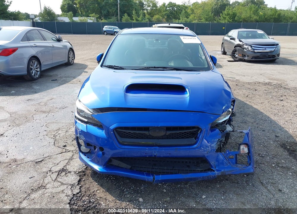 2015 SUBARU WRX LIMITED VIN: JF1VA1G62F8821331