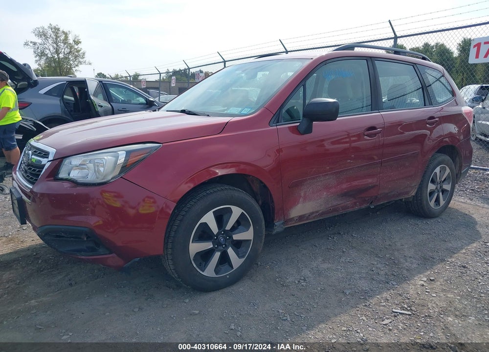 2017 SUBARU FORESTER 2.5I VIN: JF2SJABC1HH462536
