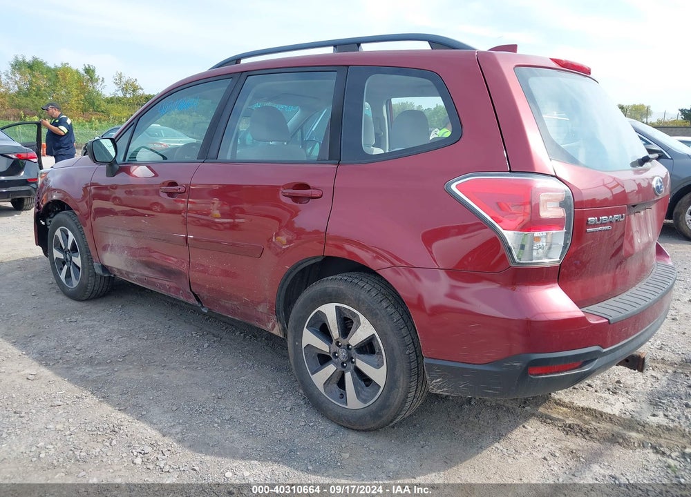 2017 SUBARU FORESTER 2.5I VIN: JF2SJABC1HH462536