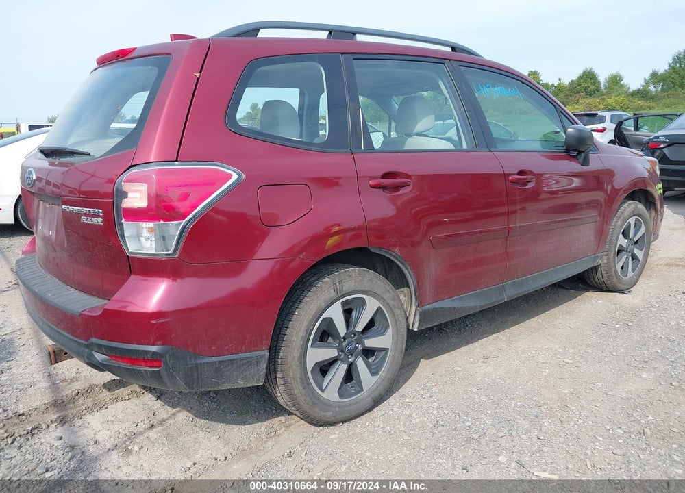 2017 SUBARU FORESTER 2.5I VIN: JF2SJABC1HH462536
