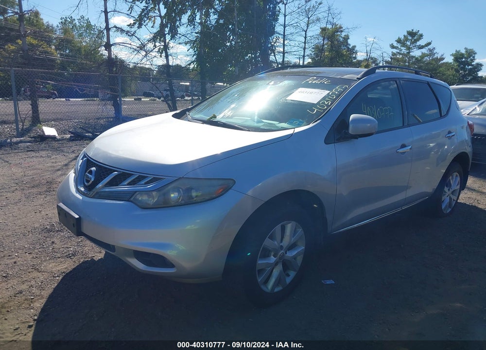 2012 NISSAN MURANO SL VIN: JN8AZ1MW9CW212318