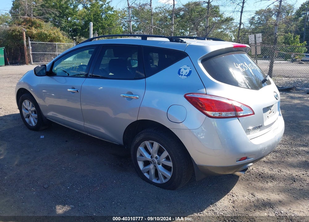 2012 NISSAN MURANO SL VIN: JN8AZ1MW9CW212318