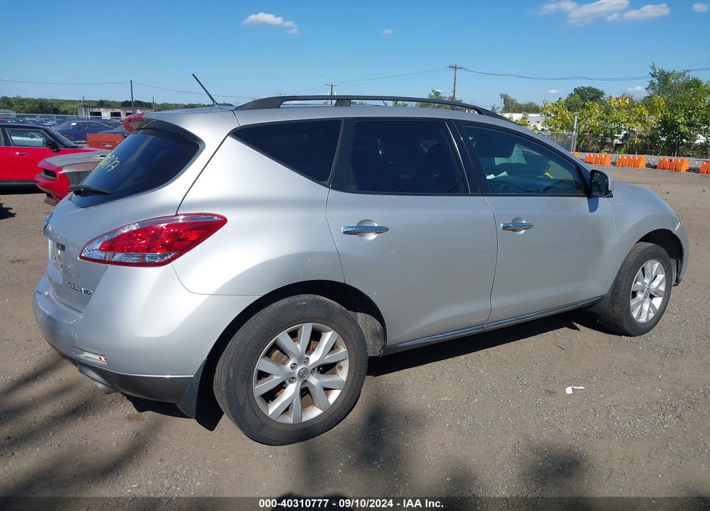 2012 NISSAN MURANO SL VIN: JN8AZ1MW9CW212318