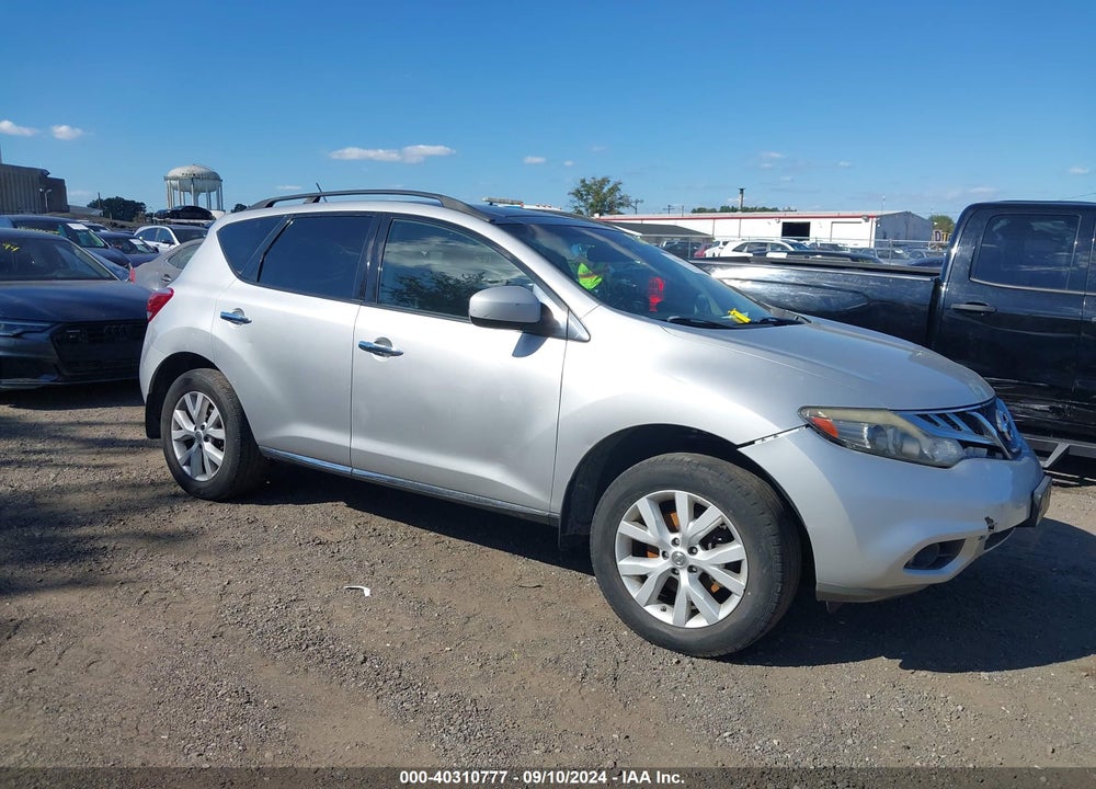 2012 NISSAN MURANO SL VIN: JN8AZ1MW9CW212318