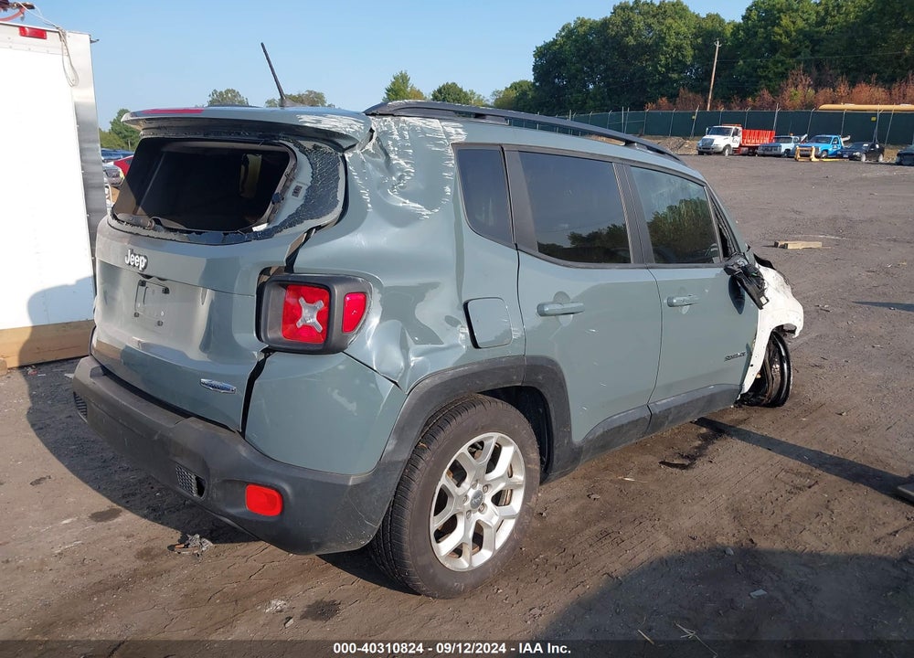 2017 JEEP RENEGADE LATITUDE 4X4 VIN: ZACCJBBB1HPE64490