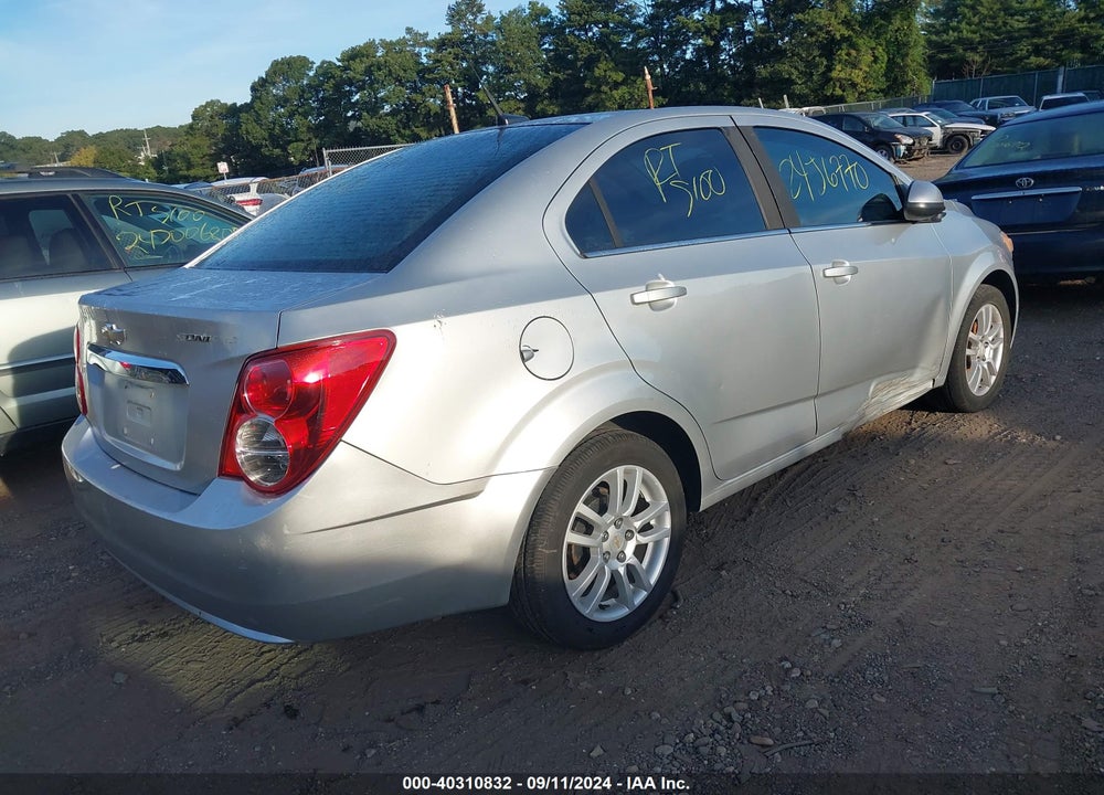 2012 CHEVROLET SONIC 2LT VIN: 1G1JC5SH5C4205380