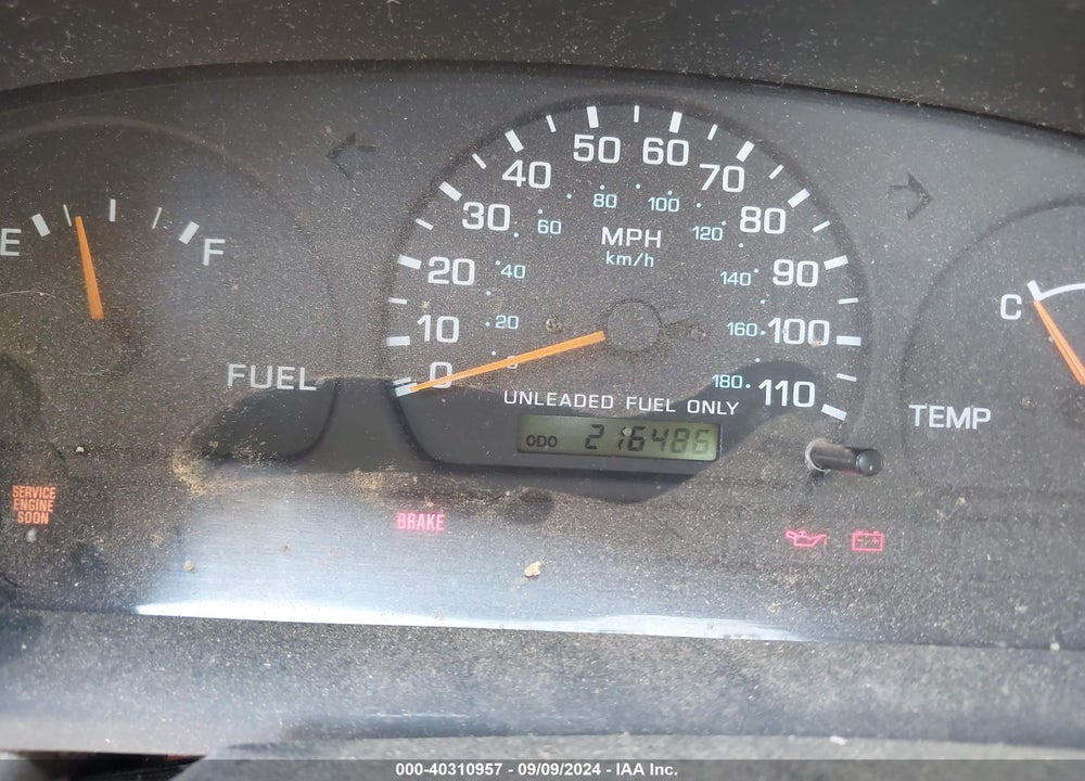 1998 NISSAN FRONTIER VIN: 1N6DD21Y9WC369207