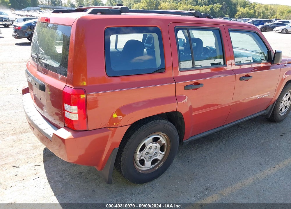 2009 JEEP PATRIOT SPORT VIN: 1J4FF28BX9D166925