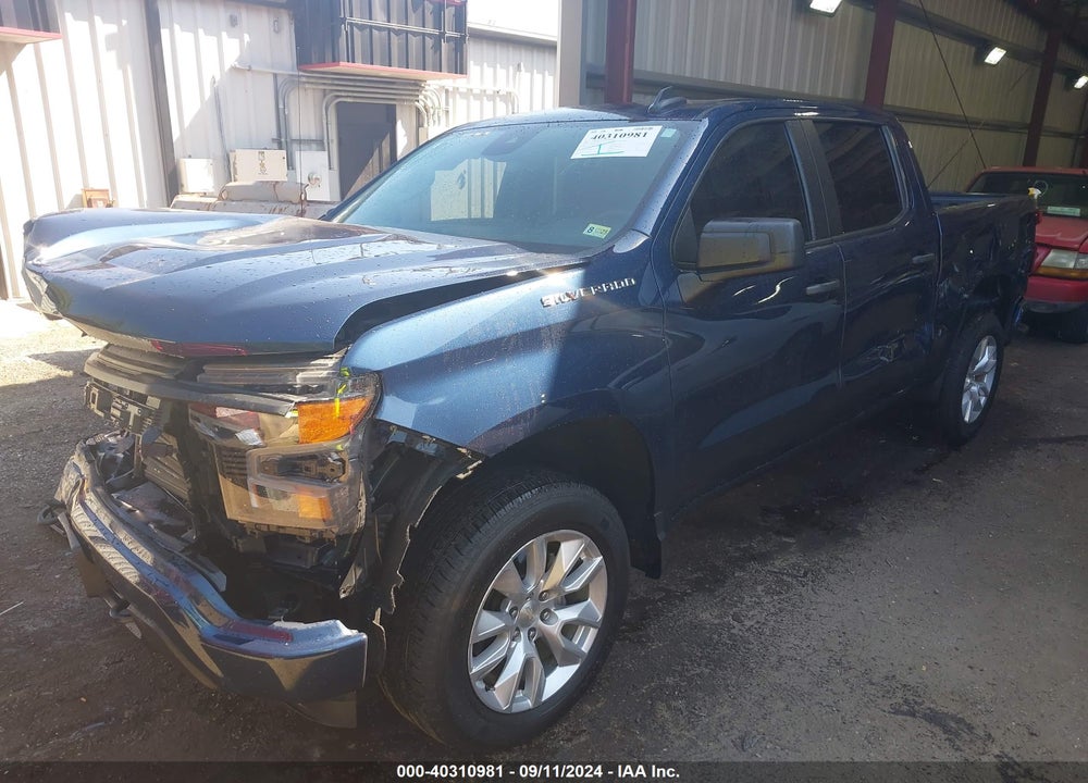 2022 CHEVROLET SILVERADO 1500 2WD SHORT BED CUSTOM VIN: 1GCPABEK8NZ533363
